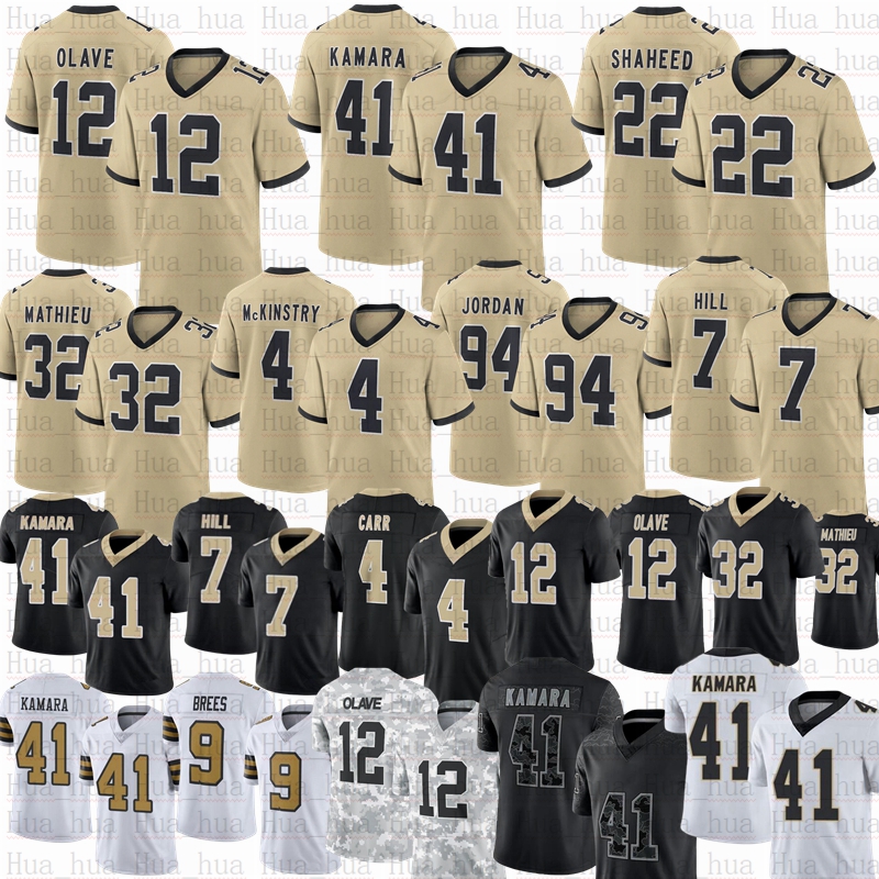 2025 New Tyler Shough McKinstry Football Jerseys Chris Olave Drew Brees 2 Spencer Rattler Tyrann Mathieu Alvin Kamara Thomas Taysom Hill Fuaga Shaheed Gleason