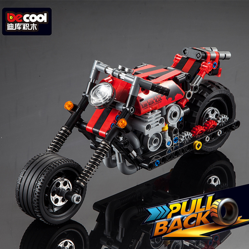 pull-back vechile motorcycle/building blocks/abs plastic/model kit 3803