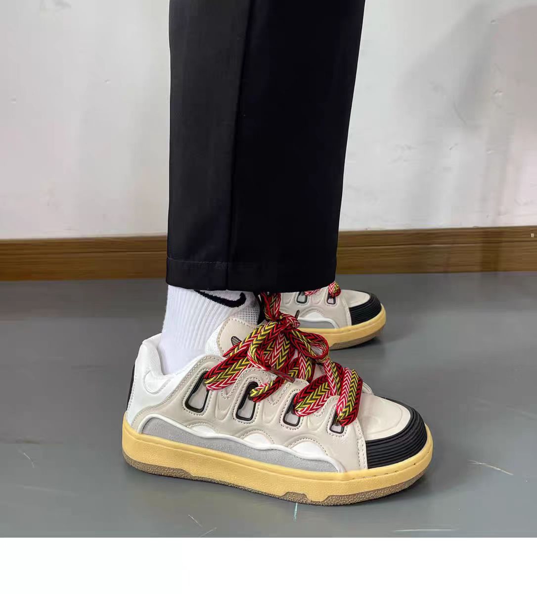 free shipping Men's casual and versatile sneakers from an Instagram trendy brand featuring Hong Kong style sneaker
