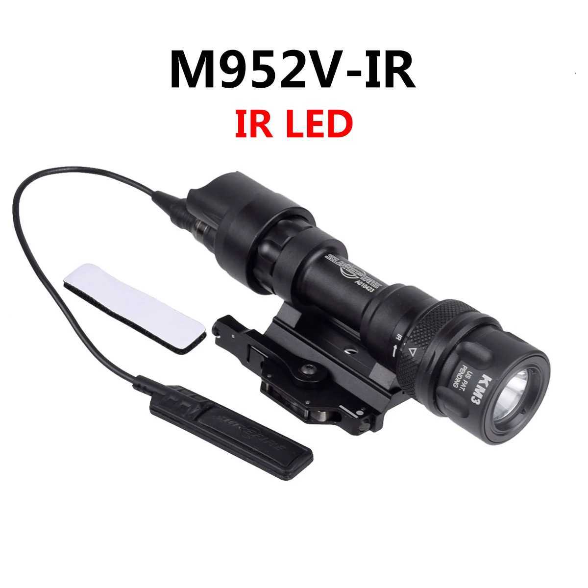 Surefire M600 M600V IR Upgrade M952V IR Infrared LED Scout Light Tactical Flashlight Hunting QD Rail Mount Weapon Light W250722