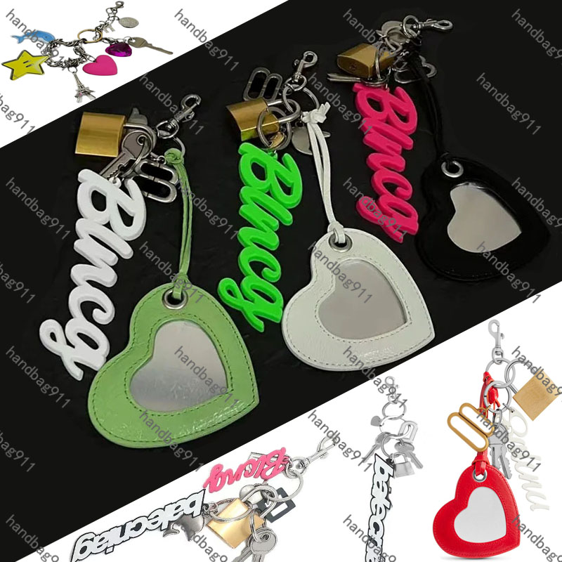 Keychains Lanyards 24B rodeo charm New Rodeo Keychain One Shoulder Smooth Calf Leather Handheld Women Bag With Underarm Lock Buckle For Leisure Commuting Womens Bag