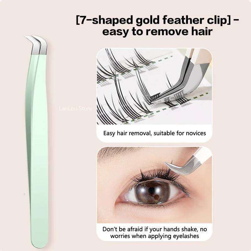 Fiber Tip Extension Tweezer Volume Isolation Precise Lash Nano Technology Eyebrow From Makeup Eyelash Tweezers Eyelash Curler X250723