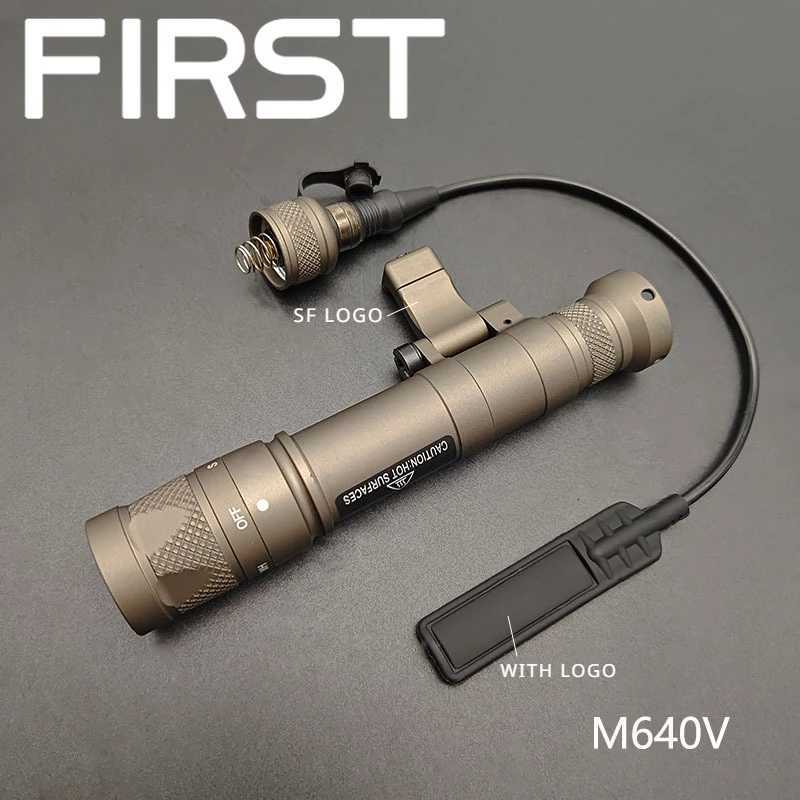 Sotac Tactical Airsoft SF M640 M640DF M640V M340V M340C Light Outdoor Rifle Flashlight Weapon Light LED Flashlight Fits 20mm Rail W250722