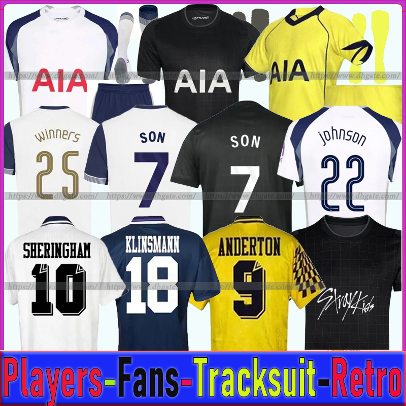 KULUSEVSKI JOHNSON SON spur Soccer Jerseys 25 26 RICHARLISON HOJBJERG SPENCE PERISIC DIER LUCAS ROMERO Retro Tottenhamn Football Shirt Tracksuit men kids kit