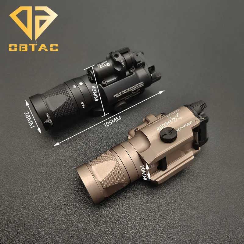 Tactical SF X400V-IR Lighting Flashlight LED White Light and IR Output X400 X400U with Red Laser X300U X300V Pistol Weapon Light W250722