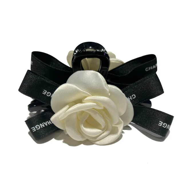 Luxury Designer Elegant Camellia Flower Hair Claw Clip - for woman Large French Style Hairpin For Womens Hairstyles Free Ship