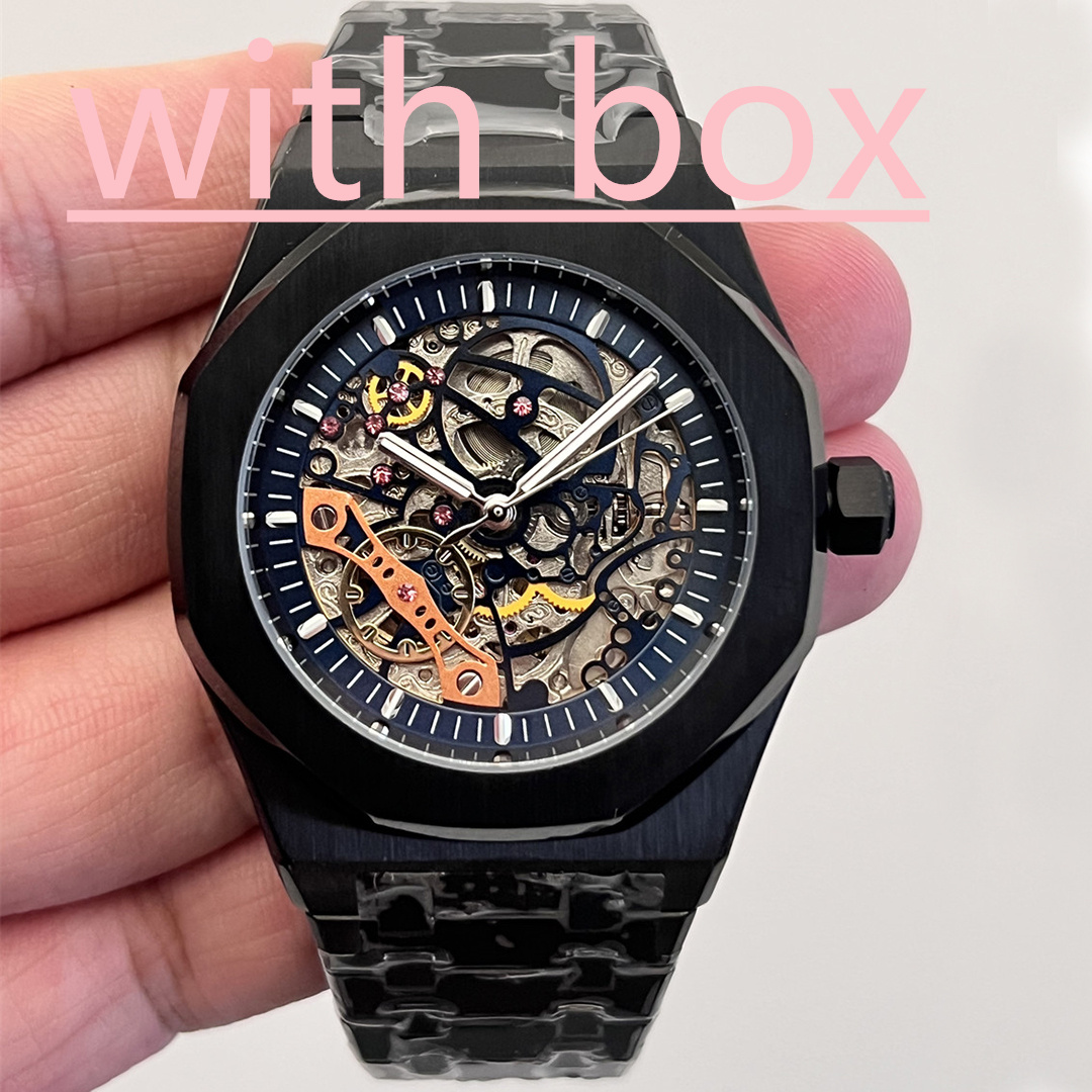 Luxury men watch designer 41MM skeleton automatic mechanical watch mens watch diving sports strap 5ATM movement watch Montre de Luxe 34MM women's quartz watch