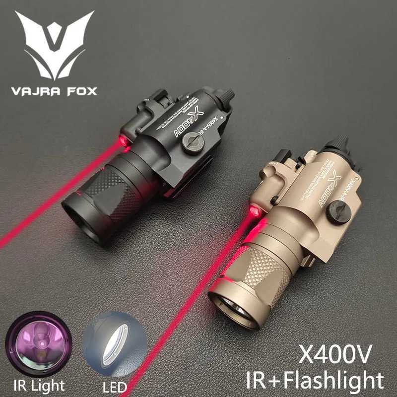 Tactical SF X400 X400V Strobe X400V-IR Infrared Weapon X300V X300U X300 Flashlight Pistol Scout Light Hunting Weapon Light W250722