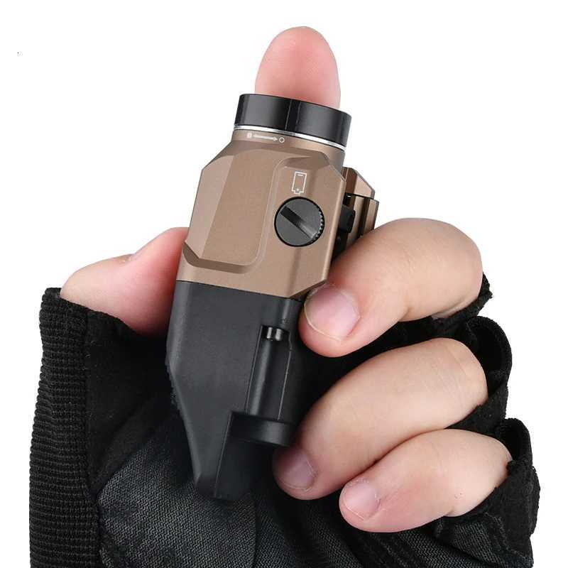 WADSN Flashlight TR-7 X 500-Lumen Compact Tactical Weapon Light Includes High Low Paddle Switches and Key Kit Black Accessories W250722