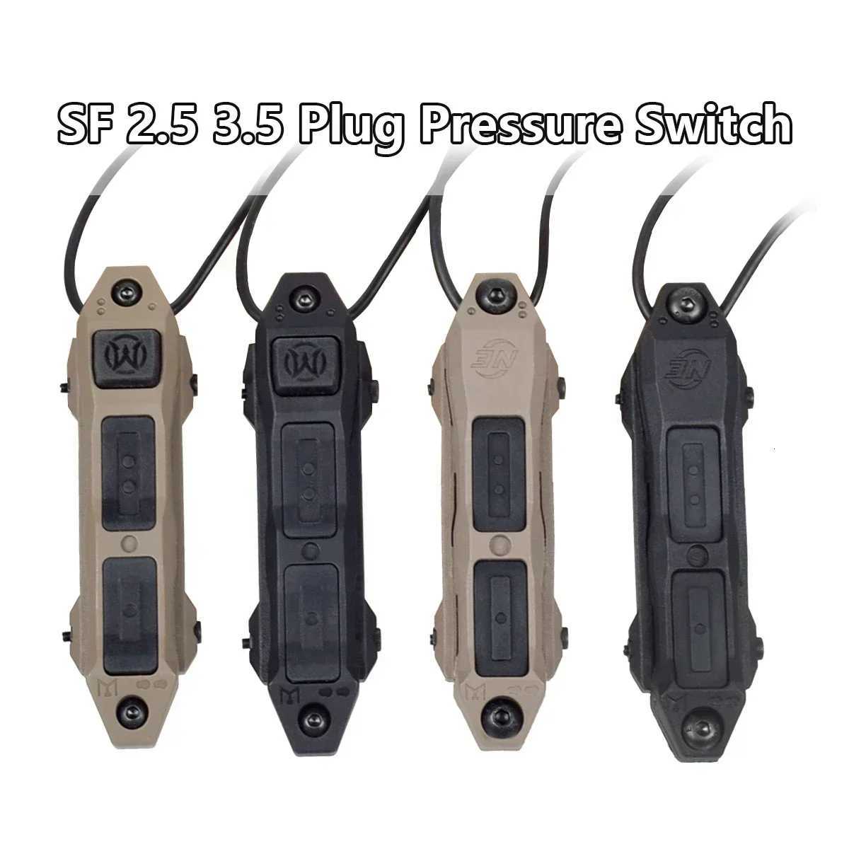 Tactical Surefire M300 M600 Flashlight Pressure Remote Dual Function Switch for Mlok 20mm Rail DBAL A2 PEQ 15 Weapon Scout Light W250722