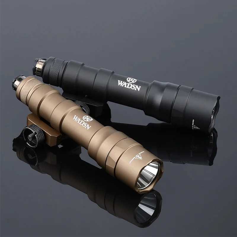 WADSN Tactical M600DF Weapon Flashlight Scout Light 1400LM LED Dual Fuel Hunting Rifle Scoutlight Fits 20mm Picatinny Rail Mlok W250722