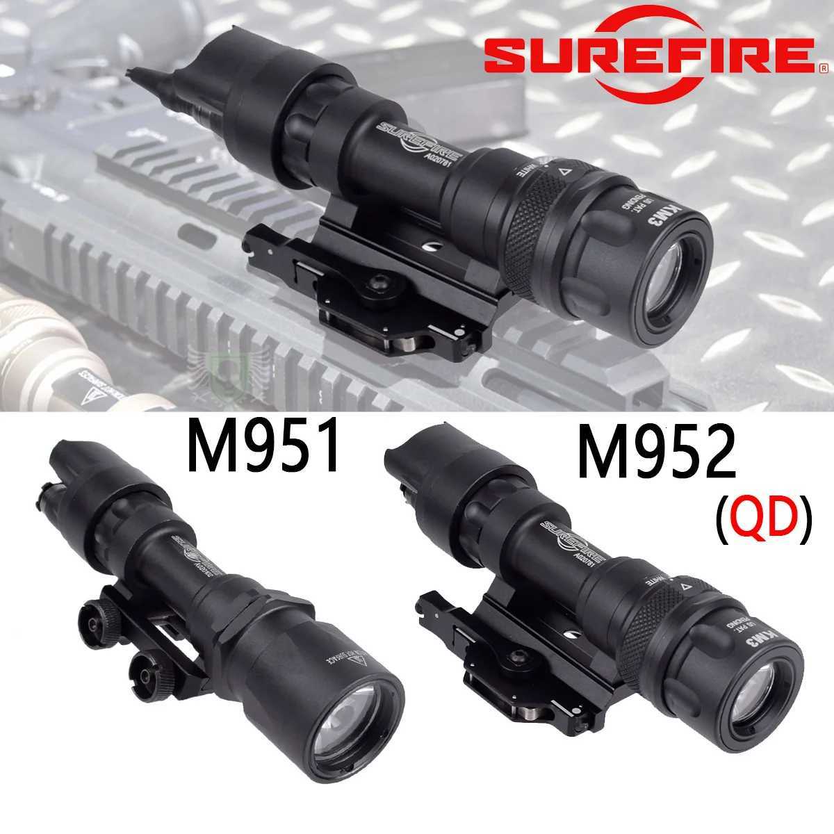 Tactical SF Surefire M951 M952 M952V IR Scout Weapon Light LED Flashlight AR15 M16 20mm Picatinny Rail Hunting Accessories W250722