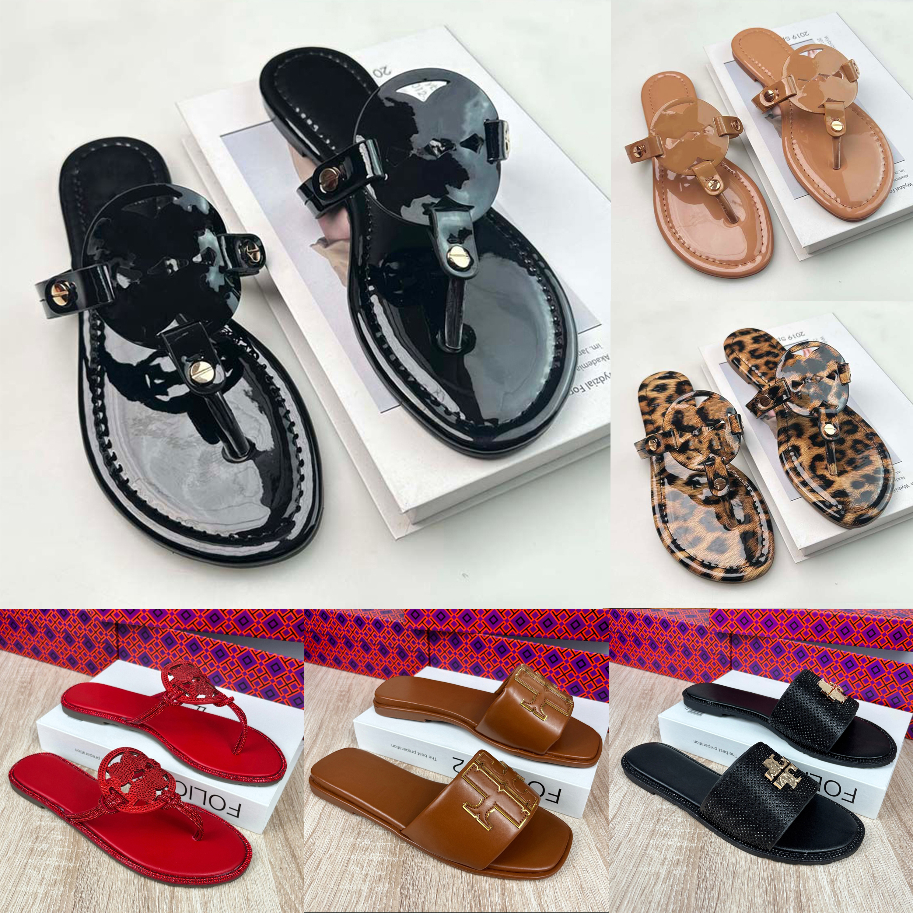 Designer Shoes Womens Slippers Fashionable Sandals Classics Slides Herringbone Slippers Genuine Leather Flat Bottom Designer Sandals Beach Shoes Casual Shoes