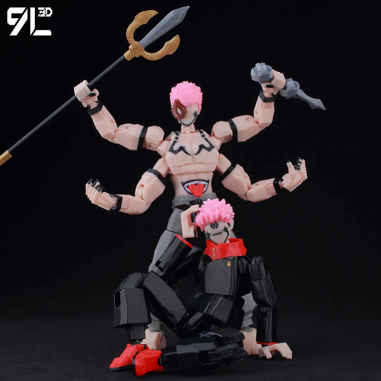 9L3D Titan13 Sukuna Cursed King Figure LUCKY13 Anime Action Model T13 Multi-Jointed Poseable Dummy13 Collectors Edition Toys W250723