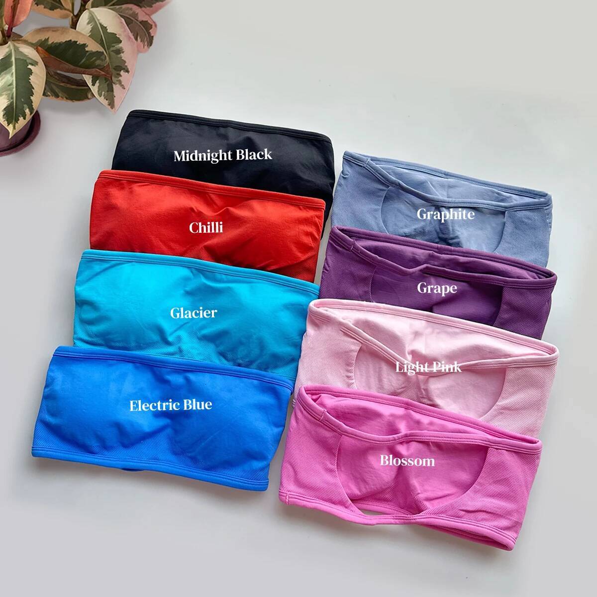 Backless Bandeau Tight Sports Bra Sexy Gym Top Push-Up Fiess Women Crop Elasticity Bustier