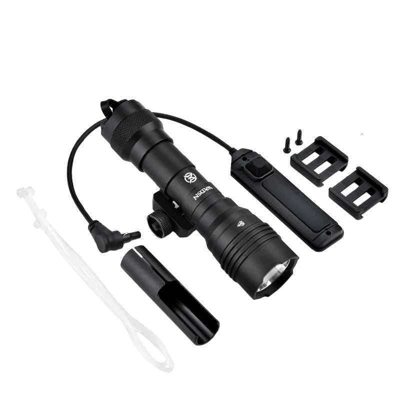 WADSN Airsoft Tactical Metal Flashlight Strobe Scout Light AR15 Rifle Weapon Lamp 800 Lumens Hunting Fits 20mm Picatinny Rail W250722