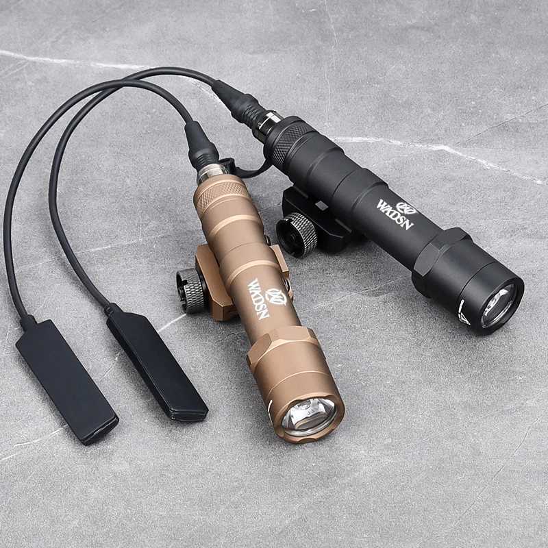 600Lumen Tactical Flashlight M600 M600B White LED Scout Light Hunting Weapon Airsoft Accessory Fits 20mm Picatinny Rail W250722