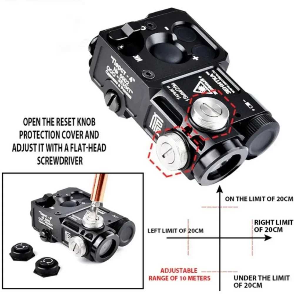 Tactical Weapon Gun Light Nagl Perst-4 Peq-15 Nagl-L3 Red Dot Ir Aiming Green Blue Laser Indicator Led Light For Outdoor Hunting W250722