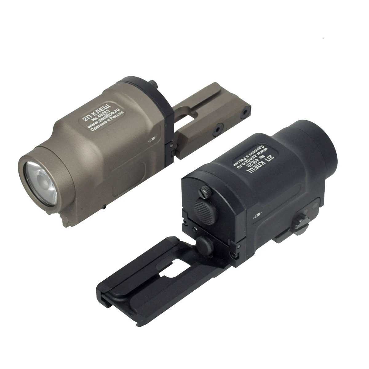 Airsoft AK 47 Zenitco AK-SD Weapon Gun Flashlight Tactical KLESC 2P GEN2 Strobe Light Surefire X300 Rifle 20mm Picatinny Rail W250722