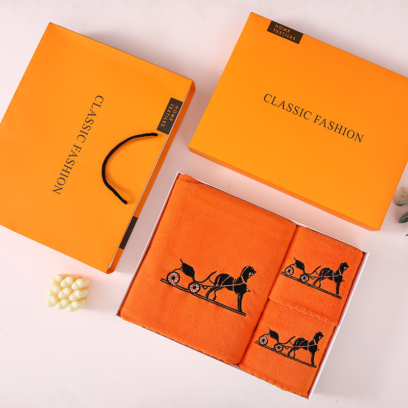 Luxury Towel Bath Towel Gift Box Three-Piece Set Annual Meeting Gift Embroidered Company Return Gift Customizable 250723