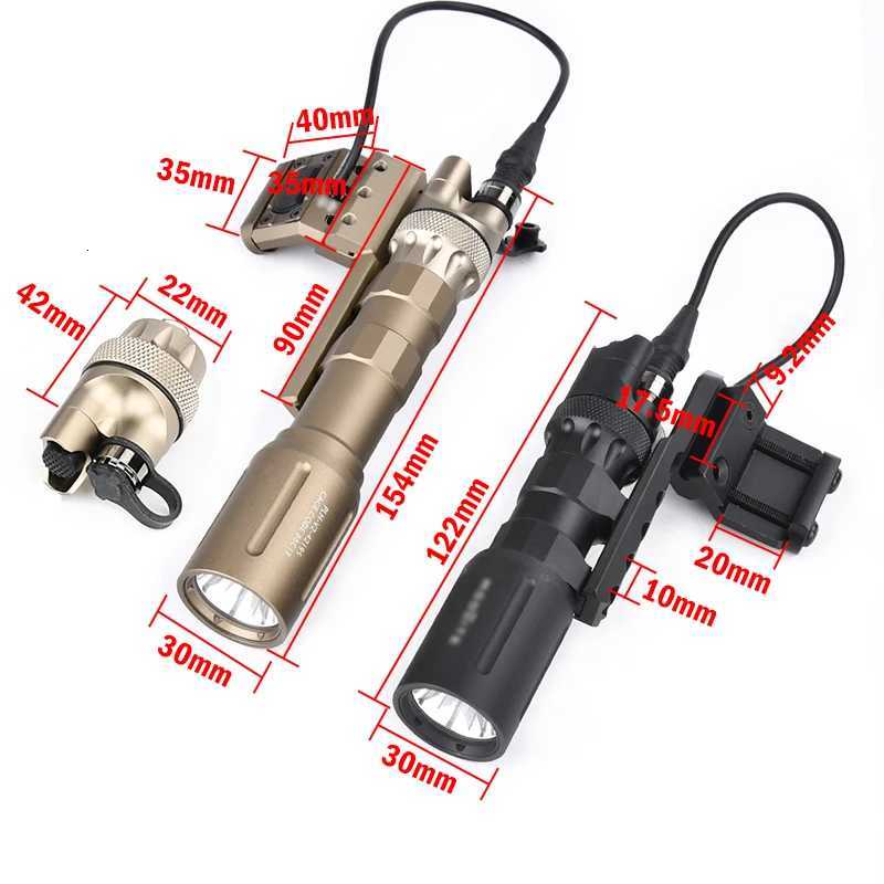 Tactical PLHV2 Modlit Flashlight 1300 Lumens High Power PLH-V2 Scout Light Modbuttn Switch Light Mount Base Airsoft Weapon Gear W250722