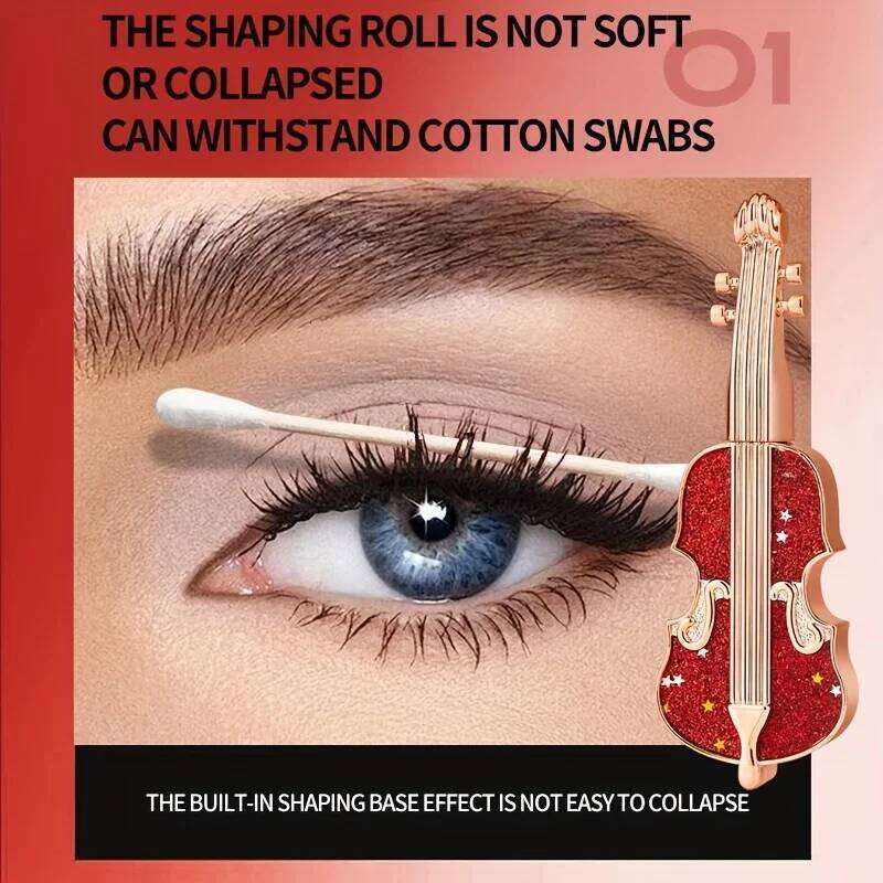 Violin Lengthening Curl Styling Mascara Waterproof Slim Long Curling Fine Brush Head Very Thin Lasting No Sdging Eye Makeup X250722