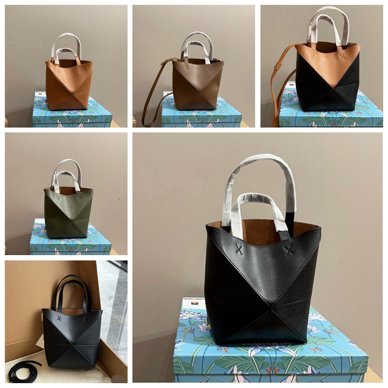 Mini Tote Bag Puzzle Tote Fold Designer Bucket Shopper Bag Man Womens Mens Cross Body Weekend Shoulder Totes Handbag Genuine Leather Lady Travel Pochette Clutch Bags