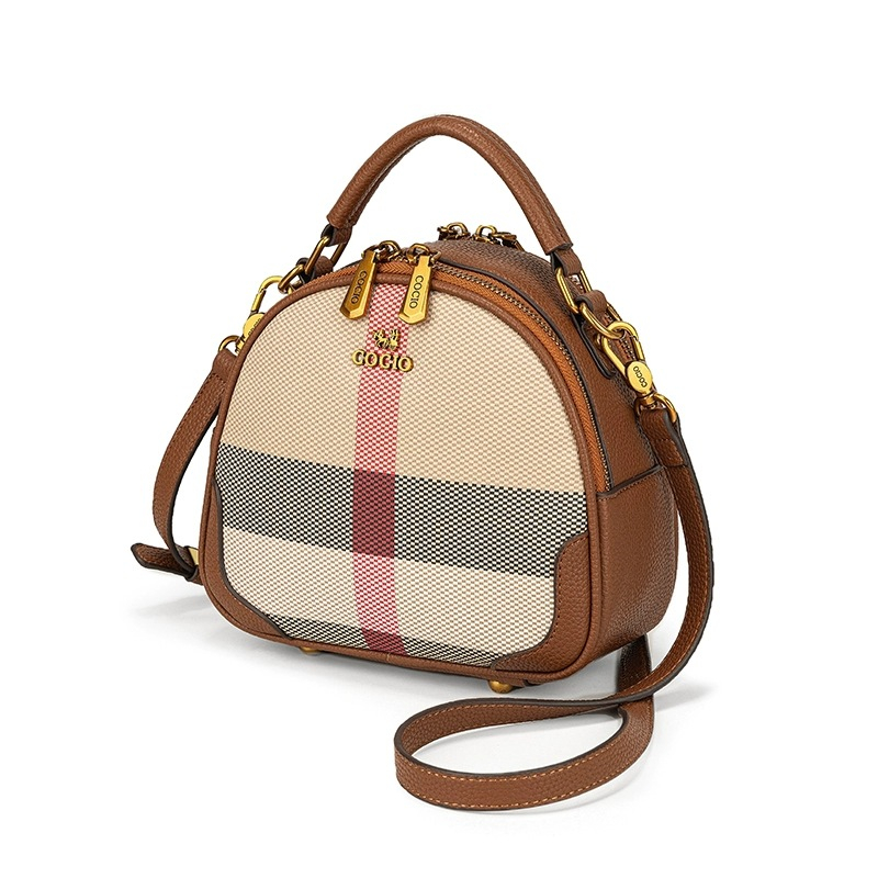 COCIO designer Shoulder Bags New plaid handbag for women in spring and summer simple casual backpack