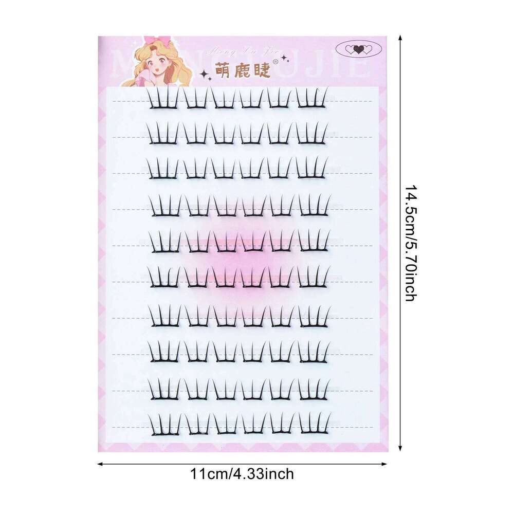 Self Adhesive Cluster Lashes Individual Eyelashes No Glue Needed Korean Makeup DIY Eye Lash Natural Eyelash X250723