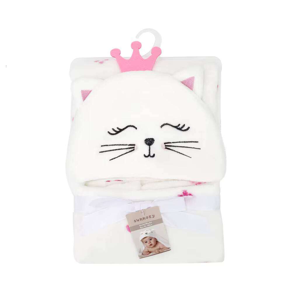 Blankets & Swaddling All - Season Breathable and Warm Hello Kitty - Themed Baby Hooded Towel Blanket, Brand - New Design