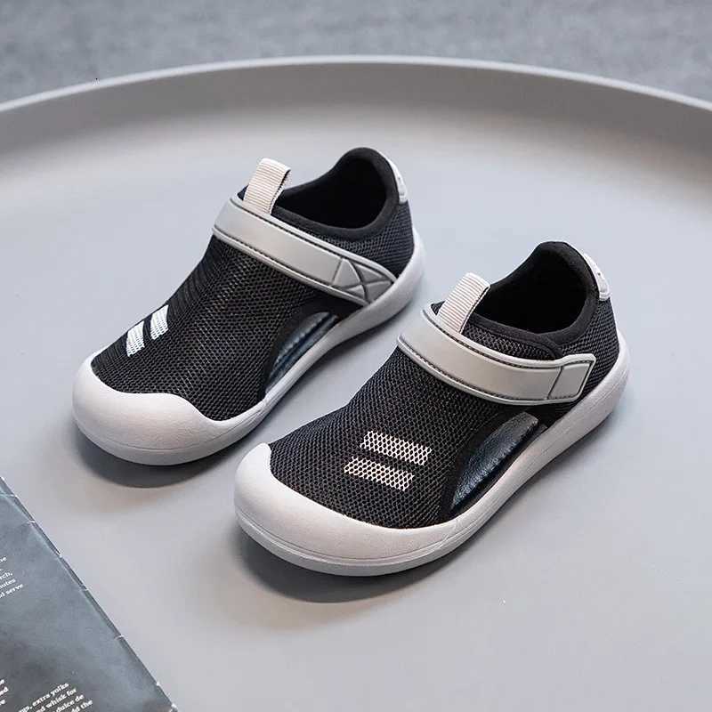 Kids Mesh Sandals Toes Capped Boys Girls Summer Casual Soft Sole Children Fashion Beach Shoes Anti-Slip Wear-Resistant H260130