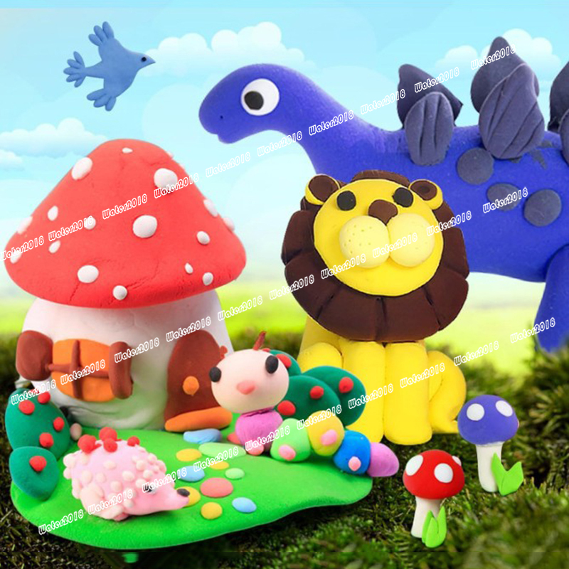 1OZ Magic Clay Air Dry Clay Modeling Clay for Kids with Tools Soft Ultra Light Toys Gifts For Age 24 Colors