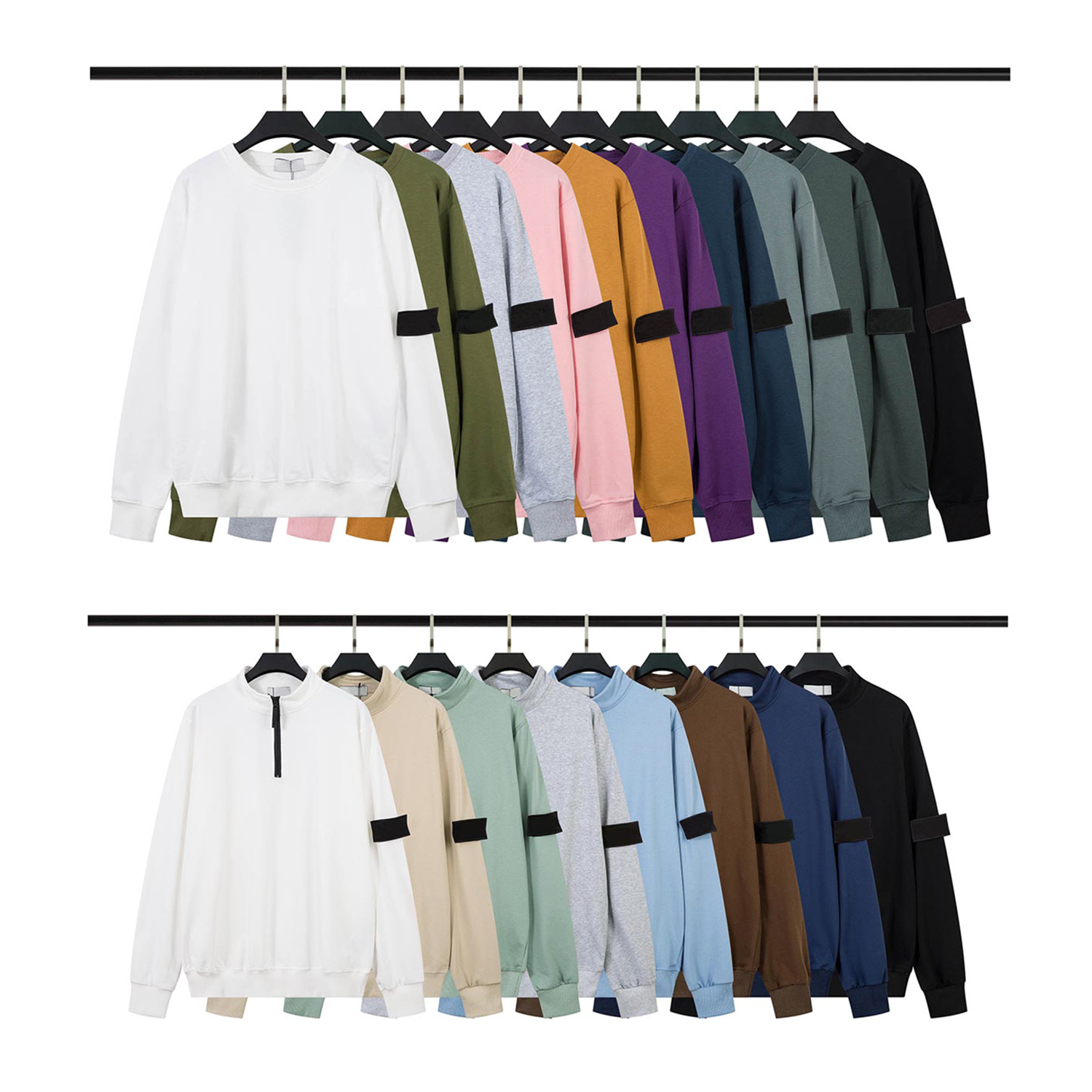 Designer Sweatshirt Mens Jumper Womens Sweater Pull Long Sleeve Compass Embroidered Armband Cotton Overshirt Pullover Couple Outfit
