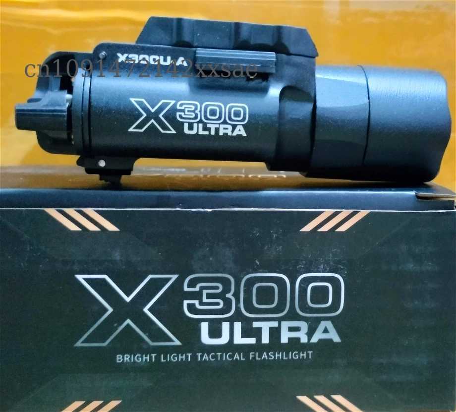 Tactical SF X300 Ultra Pistol Gun Light X300U 500 Lumens High Output Weapon Flashlight Fits 20mm Picatinny Weaver Rail W250722