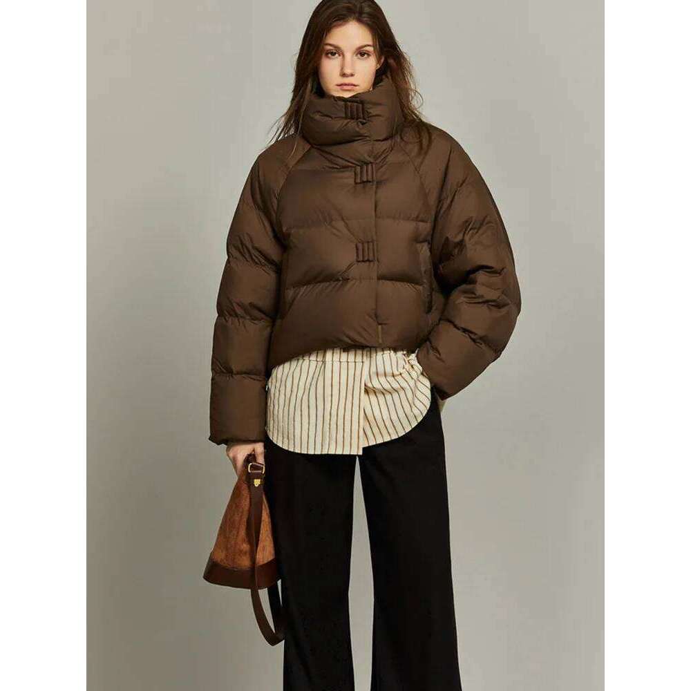 hoodie Autumn Winter Women Parkas Fashion Turn Down Collar Single Buttons Short Thick Warm Female Jackets Coat jacket