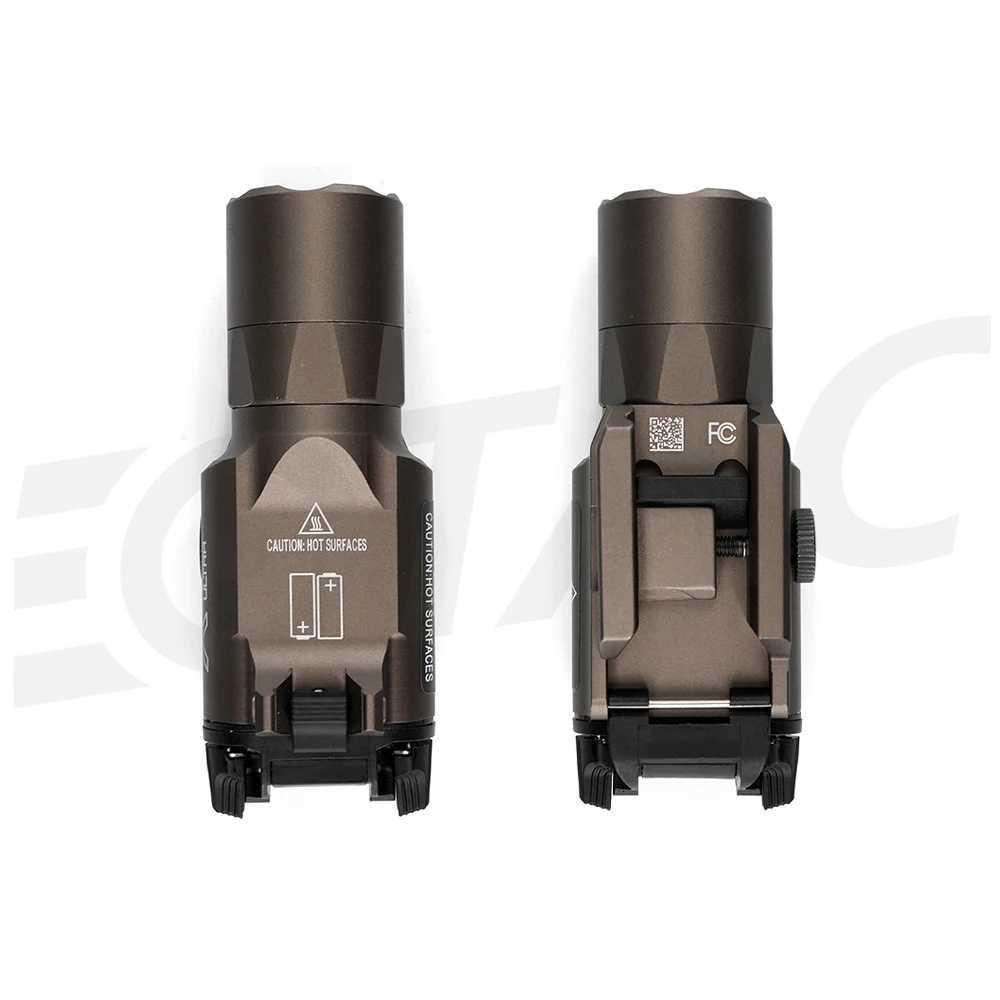 2024 New Metal Tactical X300U-B X300UB X300U Weapon Gun Light Flashlight Rifle Strobe Flashlight Hunting Accessories Fits 20mm Rail W250722