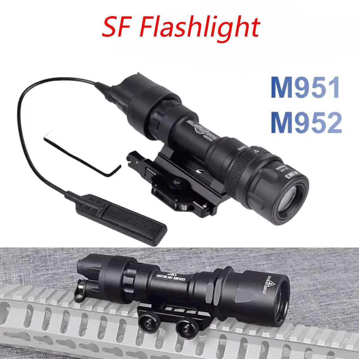 Tactical Surefire M951 M952 Scout M951V Light Cover M600 Gun LED Flashlight Switch AR15 M4 Rifle Airsoft Torch Hunting Gun Lamp W250722