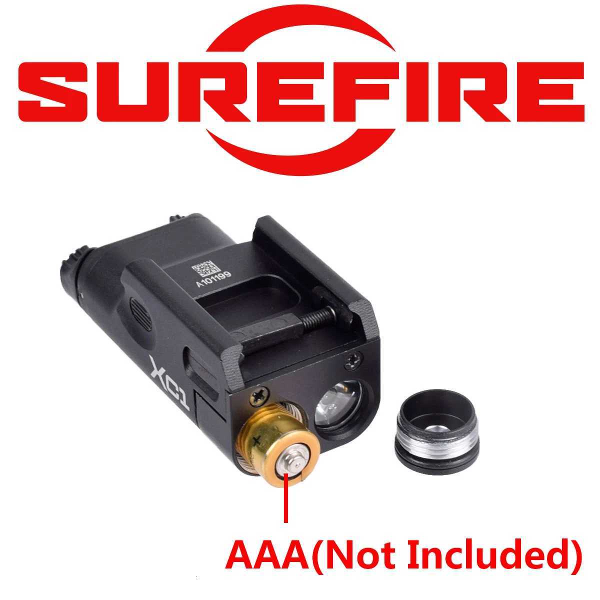 Tactical Surefire X1 Airsoft Weapon Flashlight Compact Handgun Light with Improved Constant-On Momentary-On Activation Switches W250722