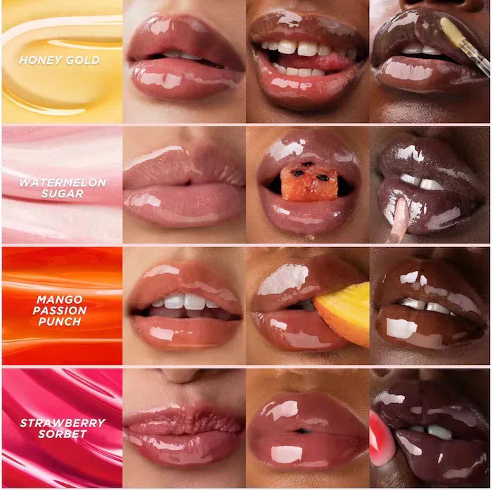 Gisou Honey Strawberry Infused Hydrating Lip Oil Nourishing Lip Moisturizer Shine Smooth Clear Shimmer Lipstick Care For Women Fast Shipping