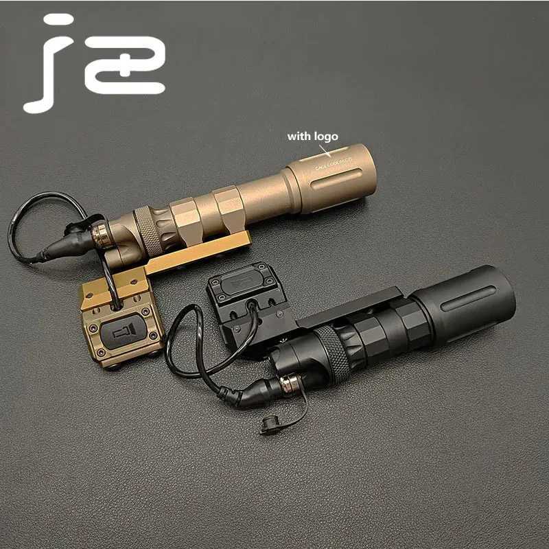 SOTAC Metal Light V2 Flashlight 1300 LM Tactical Hunting LED Flashlight Scout Light Modbutton Pressure Switch Fits 20MM Rail W250722