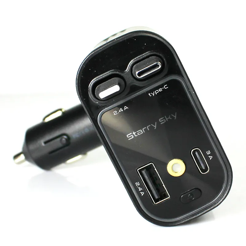 B1 120W Romantic Star Sky Light 4 IN 1 Retractable Car Charger PD QC 3.0 Fast Charging Type C Mobile Phone Cigarette Lighter Adapter for smart phone i