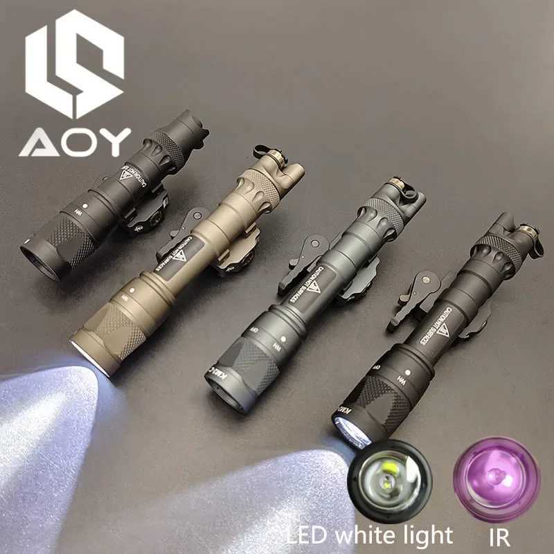 600 M323V M622V White LED +IR Fill Light Momentary /Constant Flashlight Fits 20MM Rail Airsoft Outdoor Hunting Parts W250722