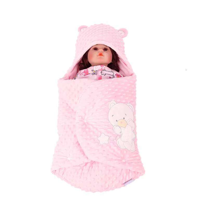 Newborn Anti-Fright Quilt Wearable Blanket Travel Wrap Hooded 0-6 Months Baby Sleeping Bag