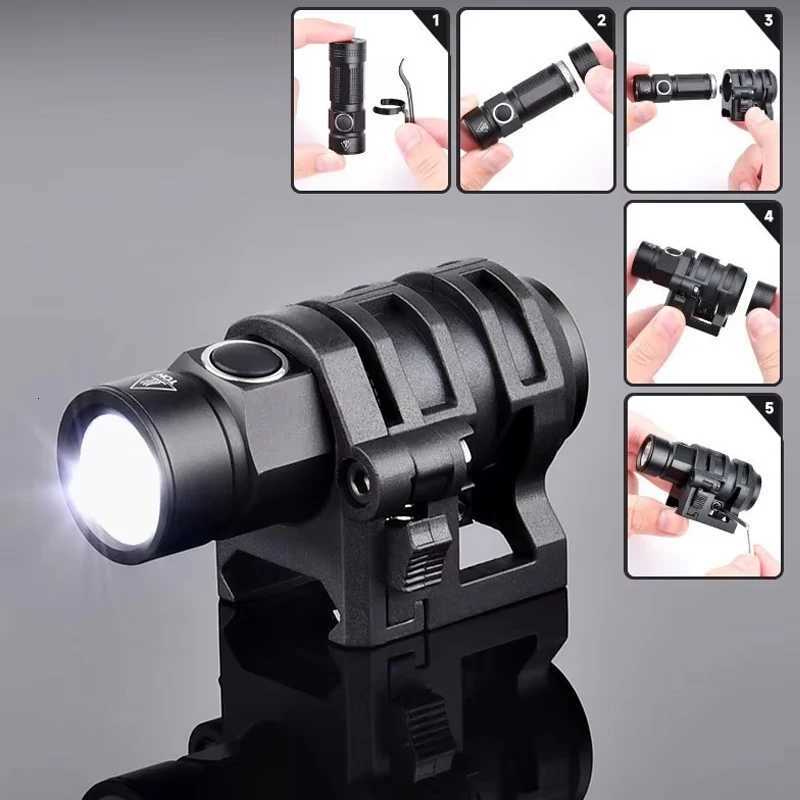 Vadsn Tactical Scout Fast Helmet Light Airsoft Strobe Mini White Led Lamp Constant Momentary Huting Output Helmet Flashlight W250722