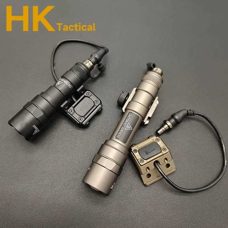 Tactical SF Surefire M600 M600B M300 M300B Airsoft Powerful Flashlight LED Modbutton Pressure Switch Scout Rifle Gun Weapon Light W250722