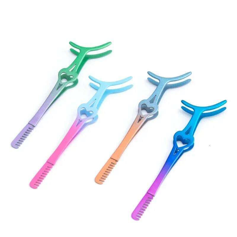 Mascara Eyelashes Clip Aids Lashes Beauty Paste False Tools Fake Eyelash Applicator Tweezers Curler Makeup Cosmetic Tool Eyelash Curl