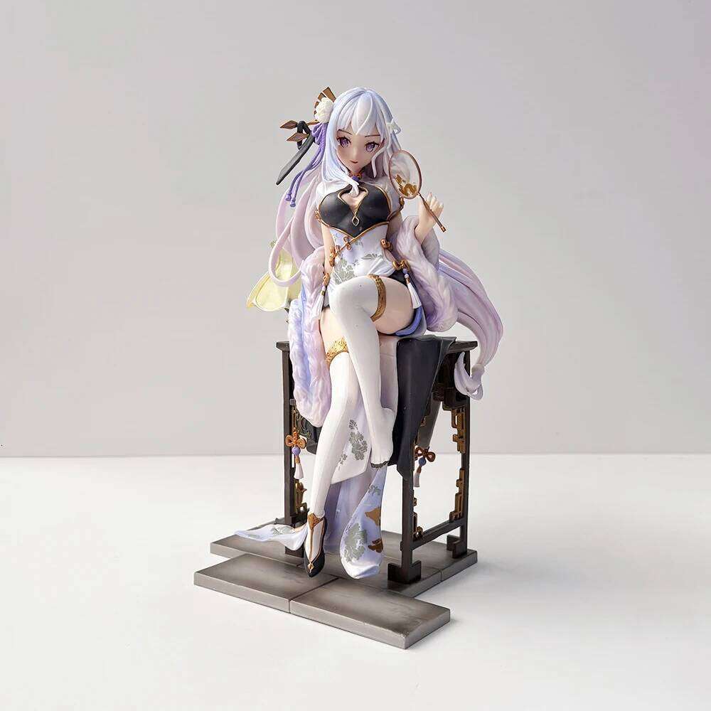 Animester ReZero Anime Collection Toys Rem Emilia Graceful Beauty Action Figure 1/7 Model PVC Doll Gift