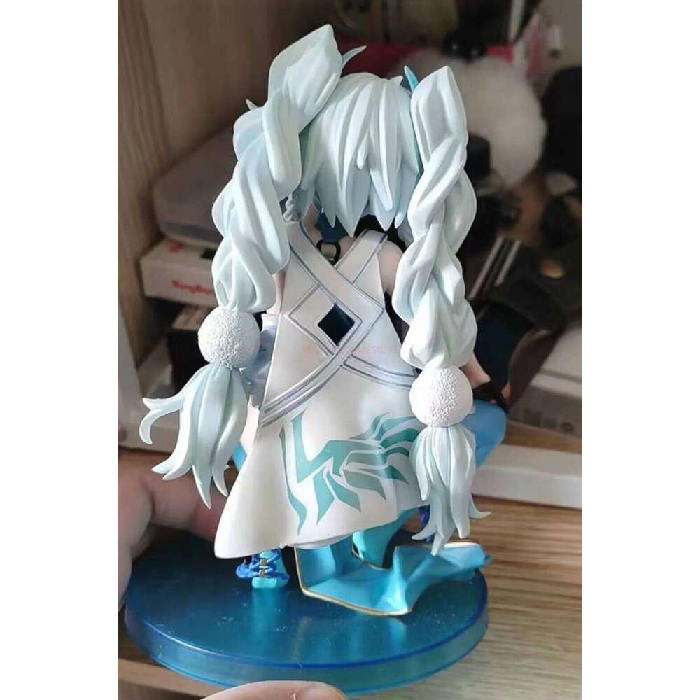 Anime Girl Frontline Cuique Mei Figurine - Squatting Posture Double Ponytail Beautiful Model Chassis Ornament Collectible Gift