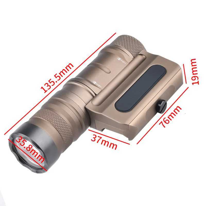 WADSN Tactical OWL Flashlight Scout Light CD Optimized Weapon Light 1500LM W250722