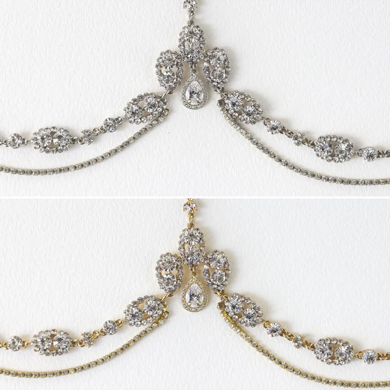 Luxury Bride Iced out VVS Moissanite Studded Headdress High Quality Hip Hop Hair Band
